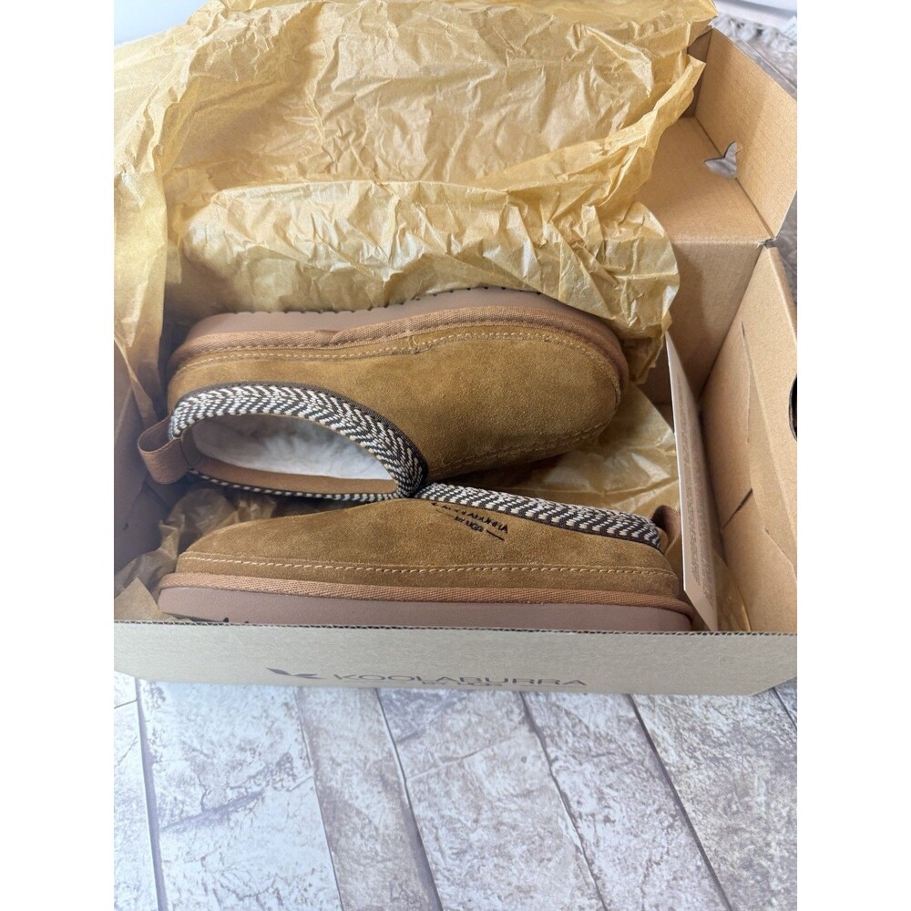 Koolaburra by UGG K Burree Slip-On/Slides, Suede, Chestnut, Girl’s Size 12 NIB - Picture 7 of 10